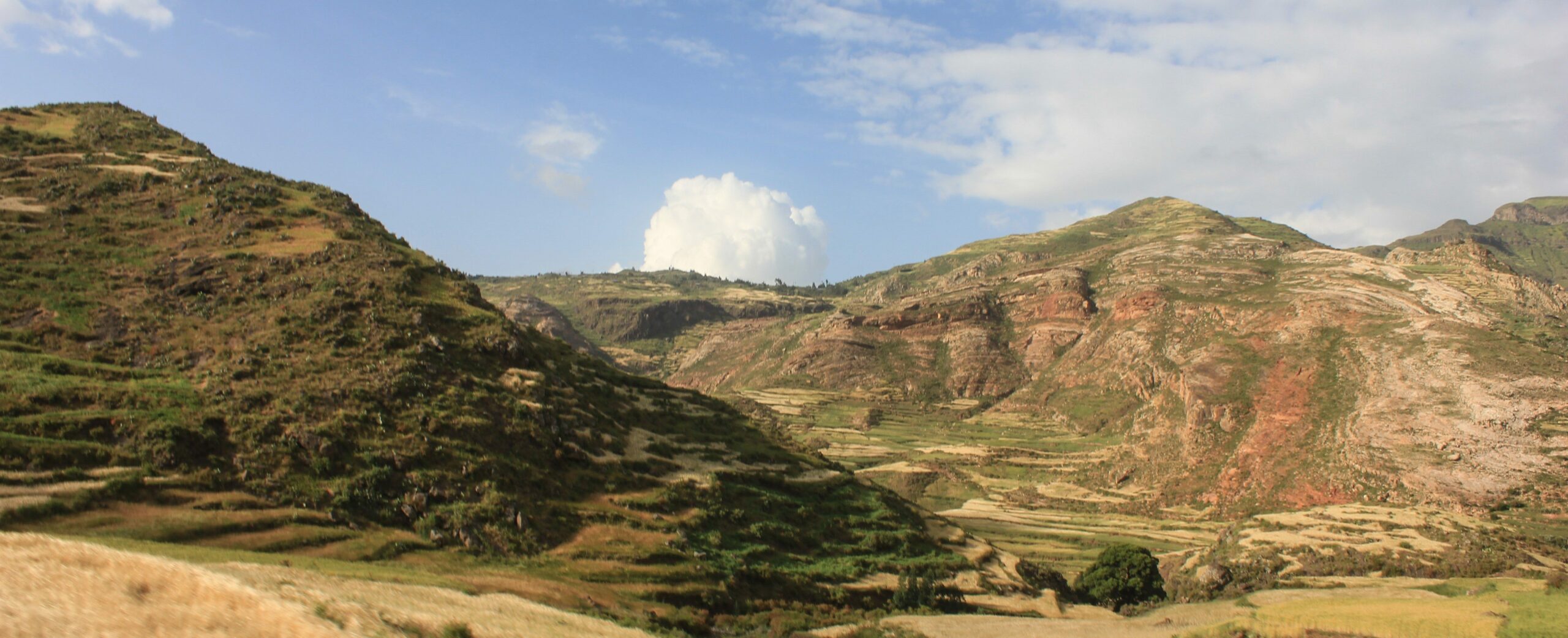 Mountainous landscape in Atsemba, Ethiopia.