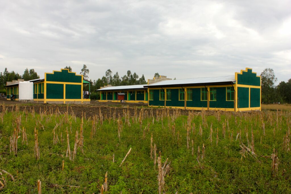 An outside view of the school blocks at Chicho
